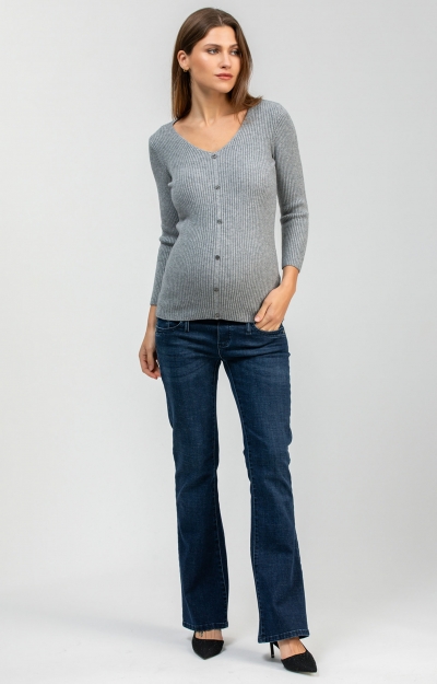 Graduated Flare Maternity Jeans by Tiffany Rose