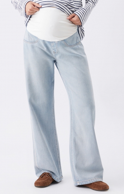 Billie Over Bump Jean (Light Wash) by Tiffany Rose