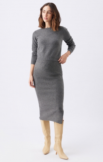 Dani Knit Maternity Skirt (Black) by Tiffany Rose