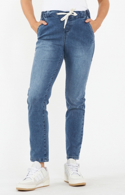 Denim Maternity Jogger (Blue) by Tiffany Rose