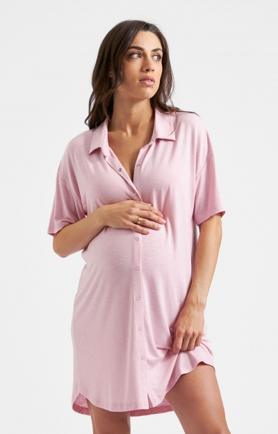 Dreamy Night Shirt (Dusty Pink) by Tiffany Rose
