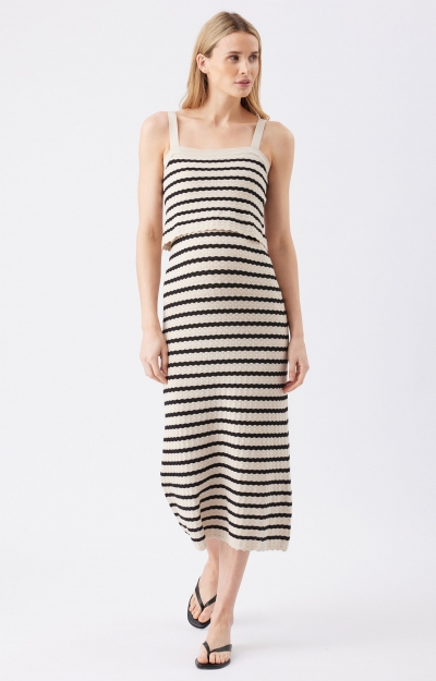 Pointelle Knit Nursing Dress by Tiffany Rose
