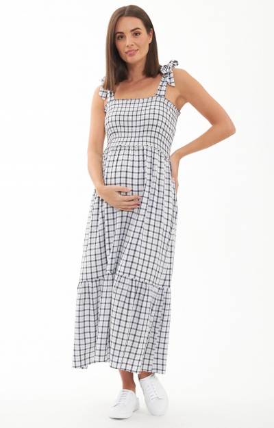 Phoebe Smocked Maternity Dress by Tiffany Rose
