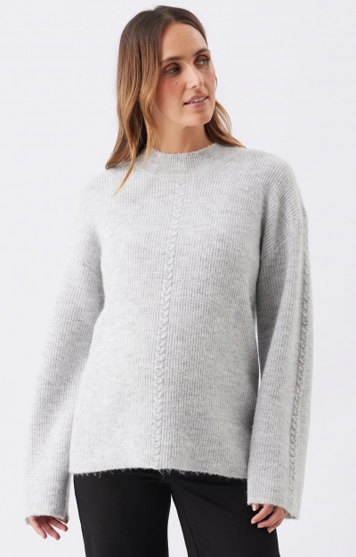 Starci Cable Knit (Silver Marle) by Tiffany Rose