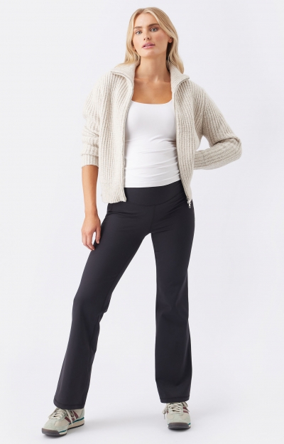 Tempo Flare Legging (Black) by Tiffany Rose