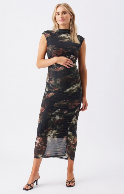 Vella Mesh Dress (Black) by Tiffany Rose