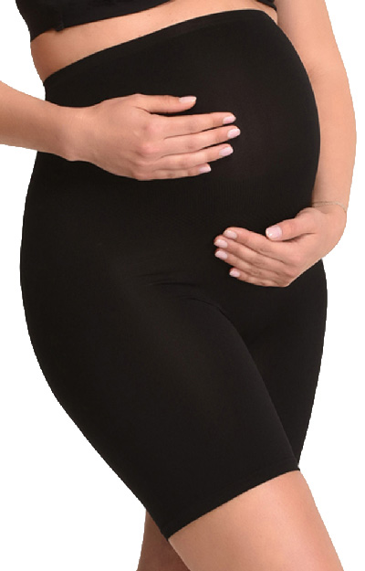 Maternity Seamless Shapewear Shorts Black by Tiffany Rose