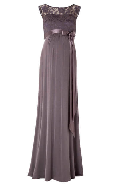 long charcoal teddy gown