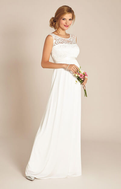 Valencia Maternity Wedding Gown Ivory by Tiffany Rose