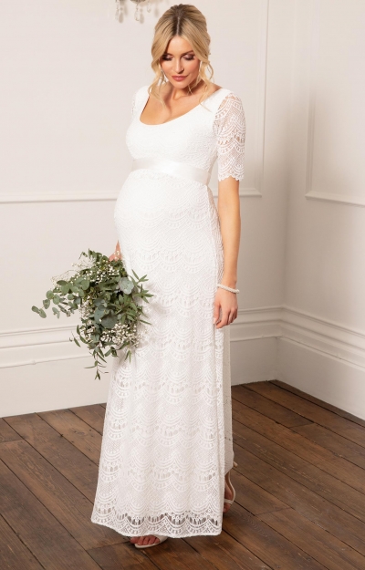 Verona Maternity Wedding Gown (Ivory) - Maternity Wedding Dresses ...
