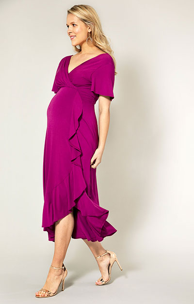 Robe midi Waterfall Orchidée by Tiffany Rose