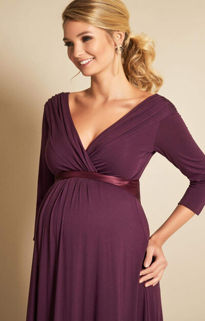 Willow Maternity Gown Claret - Maternity Wedding Dresses, Evening Wear ...