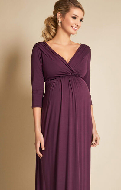 Willow Maternity Gown Claret - Maternity Wedding Dresses, Evening Wear ...