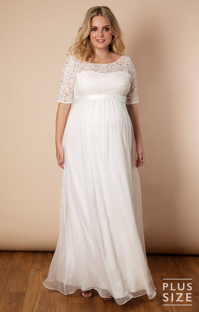 Umstands-Brautkleid Alaska aus Seidenchiffon by Tiffany Rose