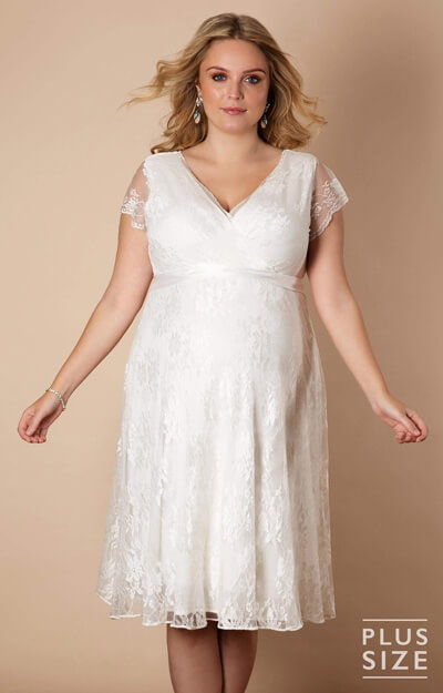 Eden Gown Short Plus Size Maternity Wedding Dress by Tiffany Rose