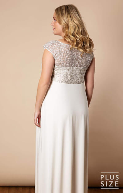 Mia Plus Size Maternity Wedding Gown in Ivory - Maternity Wedding ...