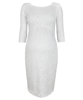 Robe de Grossesse en Dentelle Abigail Blanc Ivoire by Tiffany Rose