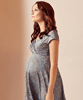 Alessandra Maternity Dress Short (Bronze Blue) by Tiffany Rose