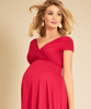 Alessandra Maternity Dress Short Bright Rose by Tiffany Rose