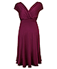 Robe de Grossesse Alessandra Mi-Longue Rouge Baies by Tiffany Rose