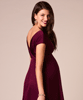 Alessandra Maternity Dress Short Berry by Tiffany Rose