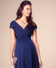 Alessandra Maternity Dress Short Navy by Tiffany Rose