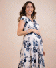 Alessandra Maternity Dress (Oyster Blue) from Tiffany Rose