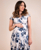 Alessandra Maternity Dress (Oyster Blue) from Tiffany Rose