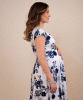 Alessandra Maternity Dress (Oyster Blue) from Tiffany Rose