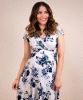 Alessandra Maternity Dress (Oyster Blue) from Tiffany Rose
