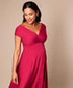 Alessandra Maternity Dress Short Rich Raspberry Pink by Tiffany Rose