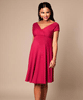 Alessandra Maternity Dress Short Rich Raspberry Pink by Tiffany Rose