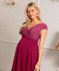 Alessandra Maternity Dress Short Rosey Red by Tiffany Rose