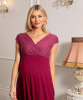 Alessandra Maternity Dress Short Rosey Red by Tiffany Rose