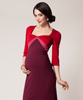 Alexa Maternity Dress Lipstick Rouge by Tiffany Rose