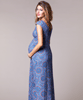 Umstandsmoden Maxi-Kleid in Azteken blau by Tiffany Rose