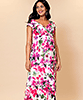 Robe de Grossesse Maxi Alana Fleurs Fuchsia by Tiffany Rose