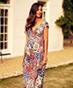 Alana Umstands Maxikleid Morrocan Print by Tiffany Rose