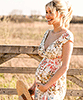 Alana Maternity Maxi Dress Watercolour Meadow by Tiffany Rose
