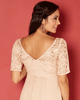 Robe de Grossesse en Mousseline Alaska Blush Pêche by Tiffany Rose