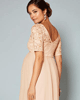 Robe de Grossesse en Mousseline Alaska Longue Blush Pêche by Tiffany Rose