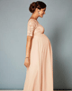 Alaska Maternity Chiffon Gown in Peach Blush by Tiffany Rose