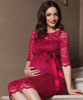 Amelia Maternity Dress Bright Rose by Tiffany Rose