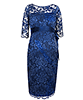Amelia Lace Maternity Dress Short (Windsor Blue) by Tiffany Rose
