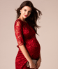 Amelia Maternity Dress Short Rouge by Tiffany Rose