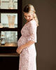 Amelia Lace Maternity Dress Short (Vintage Rose) by Tiffany Rose