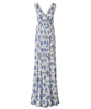 Robe de Grossesse Anastasia Longue Bleu Porcelaine by Tiffany Rose