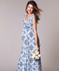 Umstandsmoden Maxikleid lang in Porcelain Blue by Tiffany Rose