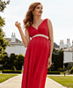 Robe longue de Grossesse Anastasia Soleil Rouge by Tiffany Rose