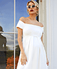 Aria Gravid Bröllopsklänning Ivory by Tiffany Rose